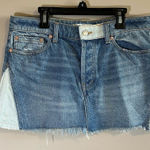 We The Free ✨ Women’s Color Block Denim Mini Skirt 28 Photo 0