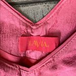 Lavia 18 Pink Floral Overlay Appliqué Sheath Dress Size M Photo 4