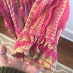 Anthropologie Maeve By  Dominique Tunic Dress Pink Yellow Bright Small Petite Photo 4