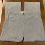 Chico's Platinum Denim Pinstripe Pants Women's Size 1.5 (US 10) Straight Leg Photo 6