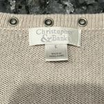 Christopher & Banks Cream Sweater with Snap Detail Women's Large Photo 5