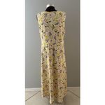 Duluth Trading Co Maxi Dress Womens L Yellow Floral Prairie To ‘n’ Flow High Low Size L Photo 5