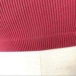 Burgundy ribbed bralette Photo 2
