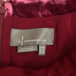 Anthropologie  Connie Velvet Mini Skirt Raspberry Red Cherry Red NEW Photo 3