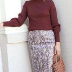 Moon River Pink snakeskin midi skirt Photo 3