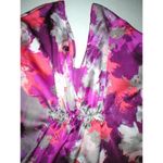 New Womens NWT $68 Satin H Halston Caftan Night Gown S M Cover Up Purple Orange Size M Photo 6