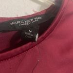 Andrew Marc Marc New York Burgundy Wine Ruched Long Sleeved Blouse Size M Photo 5