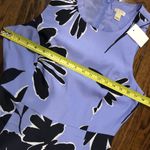 J.Crew Lilac Navy Large Floral Sleeveless Round Neck Fit & Flare Dress Sz 6 NWT Photo 9