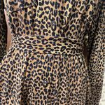 Lands' End Animal Print Long Sleeve Dress Black Photo 2