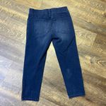 Betabrand CLEARANCE  Crop Skinny Jeans Stretch‎ Womens Small Dark Denim Ankle Zip Photo 6