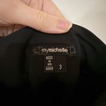 My Michelle  Black Mini Pencil Skirt with Slit Photo 2