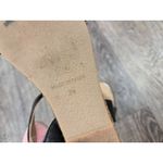 Eric Michael  Black Metallic Wedge Sandals Shoes Euro 36 - US 6/6.5 Photo 6