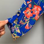 Yumi Kim Liz Romper in Blue Floral Print 100% Silk XS Photo 9