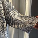 Catherines  Open Front Hooded Cardigan Womens Size 2X Intricate Knit Navy & White Photo 4