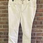 Torrid White Cropped Pants Ankle Length Photo 0