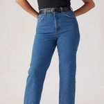 Levi's Premium RIBCAGE STRAIGHT ANKLE WOMEN'S JEANS 25x29 Jazz Pop Medium Wash Photo 0