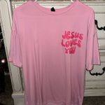 SheIn Jesus Loves You Tee Photo 0