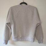 Everlane Renew Fleece Sherpa Crewneck Raglan Sweatshirt Bone Off White Photo 4