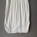 Athleta White Shift Dress Size M Sleeveless Crochet Racerback Knee Length Lined Photo 7