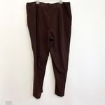 Laura Ashley NEW NWT Plus Size Solid Dark Brown Tapered Leg Trousers Pants 20W Photo 9