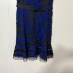 Tadashi Shoji Embroidered Lace Fit & Flare Dress Blue/Black Women’s Photo 3