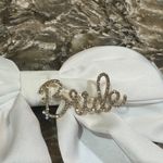 Elegant White “bride” Bow Hair Accessory Photo 1