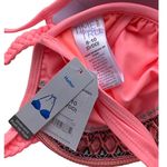 NWT ~ Mystic Coral Push Up Embroidered & Beaded Bikini Top Swimsuit ~ Size 8/10 Orange Photo 5