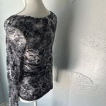 BKE  Monochrome Floral Lace Long Sleeve Top Photo 6