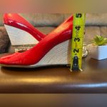 π AEROSOLES Red Wedge Heels 7M RED π Size 7 Photo 10