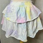 Love Shack Fancy 3 for $50  Ruffle Tie-Dye Blue Mini Skirt Photo 1