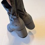 Ivanka Trump  Blue Grey Velvet Ankle Sock Boots Womens 7 Fall Classic Heeled Photo 2