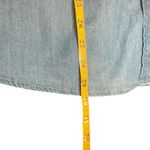 Wrangler Retro Boyfriend Style Embroidered Pearl Snap Chambray Top Large Western Photo 10