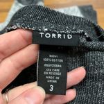 Torrid  Gray Knit Top Womens Size 3X Long Sleeve V-Neck Plus Size Pullover Casual Photo 4