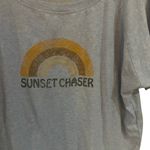 prAna  Large crew neck sunset chaser blue yellow long sleeve crew neck Photo 4