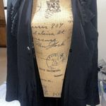 Elie Tahari Sz M Medium  Black Trench coat With‎ Rhinestone Button Detail Photo 12