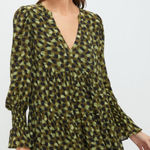 Tuckernuck Pomander Place Kenzo Swing Mini Dress Green Brushed Geo Size Small Photo 0