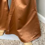 Pretty Little Thing NWT Chocolate Satin Corset Detail Cross Bust Jumpsuit Size 4 Photo 4