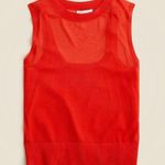 J.Crew Gauzy Sweater Shell Tank Top Red Photo 0