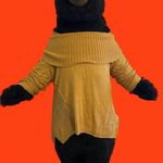 Yellow sweater mock neck sweater Size L Photo 3