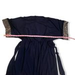 Jessica Howard NWOT Blouson Tie-Waist Dress Navy Blue New Dolman Sleeves Sequins Photo 10