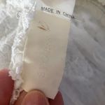 Storia white eyelet summer sun dress size large Photo 2