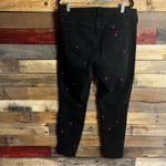 Gap  Black Floral Embroidered‎ High Rise Universal Leggings Size 14/32 Photo 1