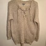 Aerie  Oversized Lace-Up Pullover Sweater Tunic Photo 2