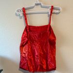 Vintage lingerie red cami slip top Size M Photo 3