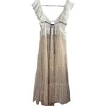 Free People NWT Selena Maxi Top Boho Festival Flowy Crochet Lace Duster XS $168 Photo 6