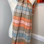 Lands' End  plaid colorful scarf Photo 4