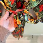 Vintage Lillian Lorow Designs Floral Robe XL Green Photo 2