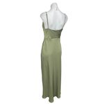 Park & Fifth Green Silk Satin Sleeveless Cowl Neck Cami Camisole Maxi Dress Sz M Size M Photo 1