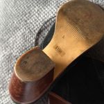 Madewell 1937 Black Suede Leather Heeled Boots 6.5 Lace-Up Stacked Heel Booties Photo 8