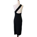 ZARA one-shoulder midi bodycon dress with a cutout detail near the shoulder Photo 6
